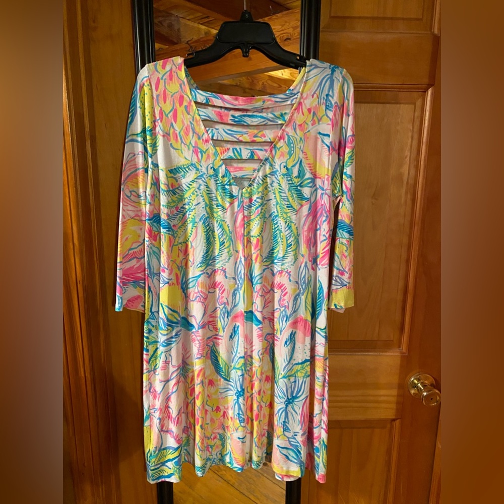 3/4 sleeve T - shirt Dress